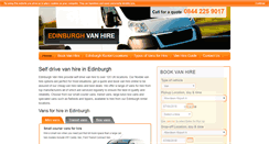 Desktop Screenshot of edinburghvanhire.co.uk